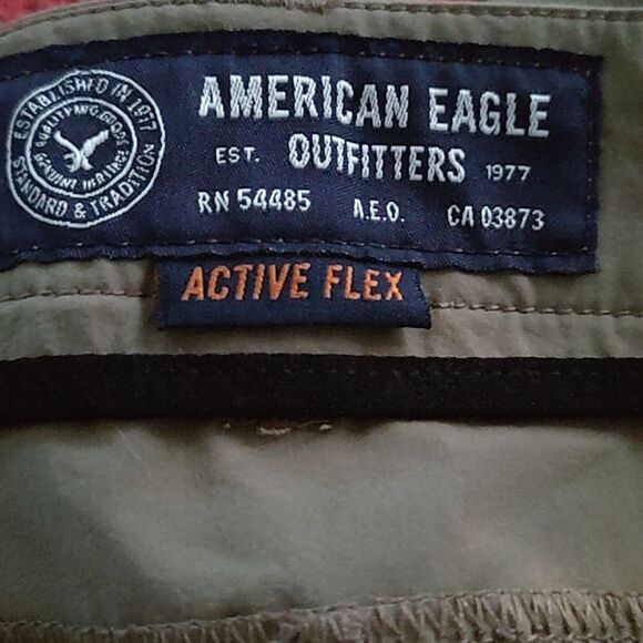 American Eagle active flex dark khaki shorts  Sz 30 - Picture 3 of 4